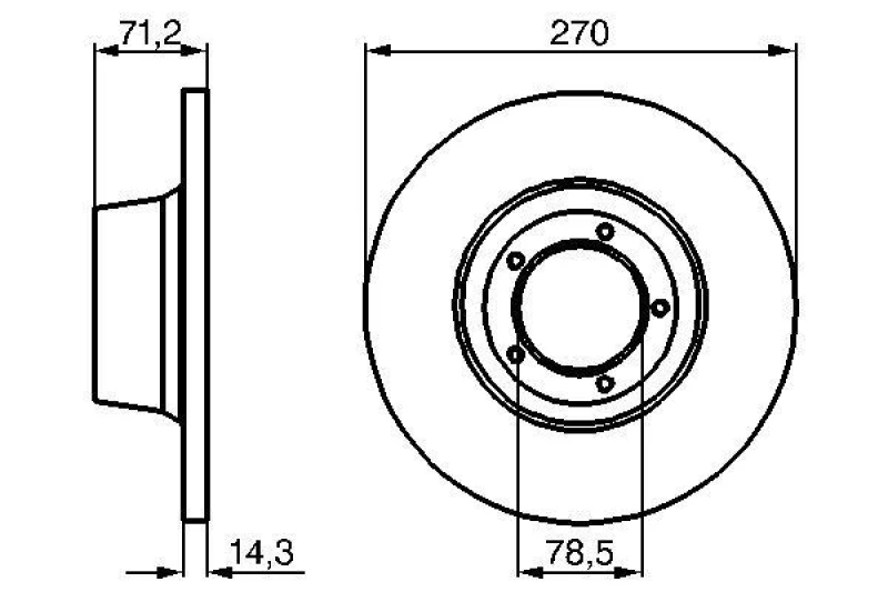 Image of Brake disc Bosch 0 986 478 190