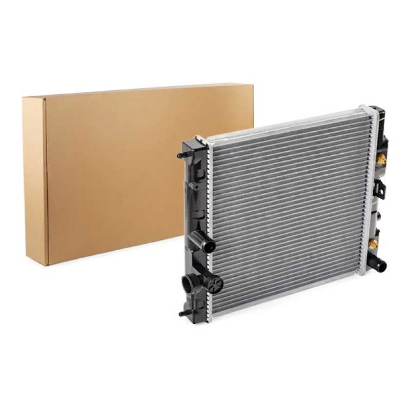 Image of RIDEX 470R0026 Engine radiator Aluminium, Brazed cooling fins, without frame Radiator,engine cooling (470)