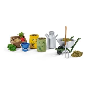 Image of Schleich Farm World - Feeding The Farm Animals Set
