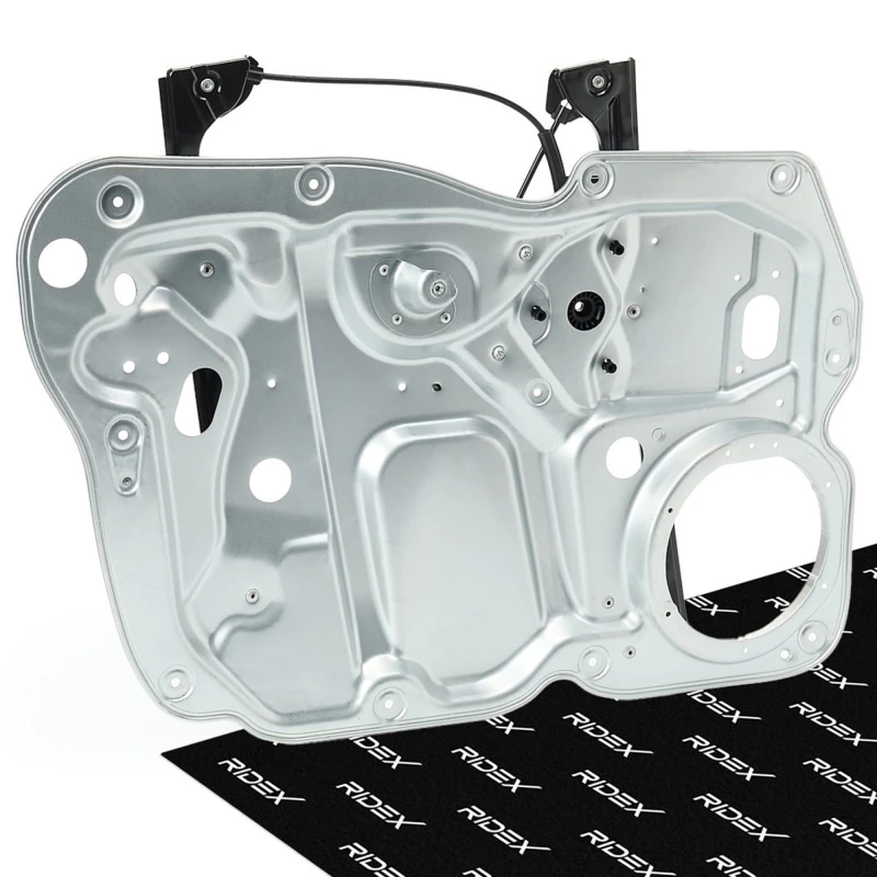 Image of RIDEX 1561W0207 Window regulator Left Front, Operating Mode: Electric, without electric motor, with back plate Window Winder (1561)
