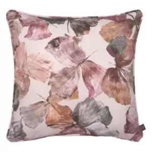 Image of Prestigious Textiles Hanalei Leaf Cushion Cover (One Size) (Spice Red)