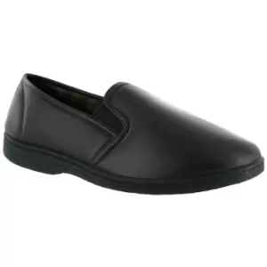 Image of Mirak Visa Mens Slip-On Slipper / Classic Mens Slippers (8 UK) (Brown)