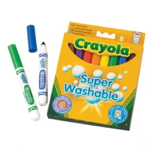 image of Crayola Assorted Washable Markers Pack of 8