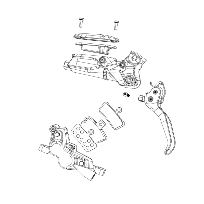 Image of Sram Post Bracket 17 P Rear 220 Includes Black Steel Caliper Mounting Bolts Will Not Work On 203 Fork 203 Rear Mount To 220 Rotor Adaptor NO SIZE N