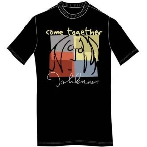 image of John Lennon - Come Together Unisex X-Large T-Shirt - Black