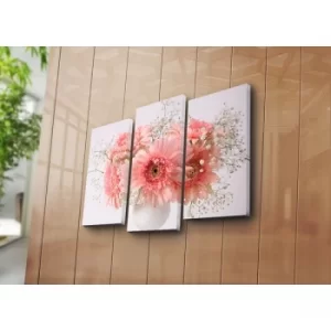 Image of 3KBPAT-44 Multicolor Decorative Canvas Painting (3 Pieces)