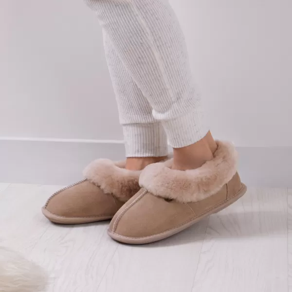 image of Just Sheepskin Classic Sheepskin Slippers Cream