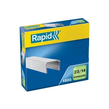 image of Rapid Standard Staples 23/14 (1000) - Outer Carton of 10