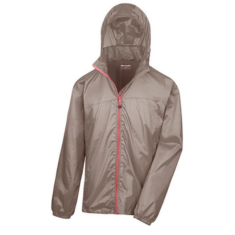 Image of Result Result Men Lightweight Packaway Jacket in Pink Size: X-Small Pink XS Male 5063652553985