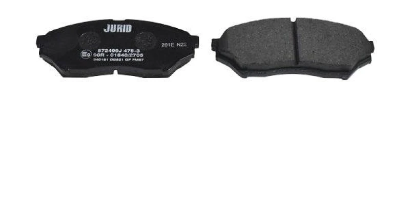 Image of JURID 572499J Brake pad set with acoustic wear warning, without accessories Brake Pad Set,disc brake (402)
