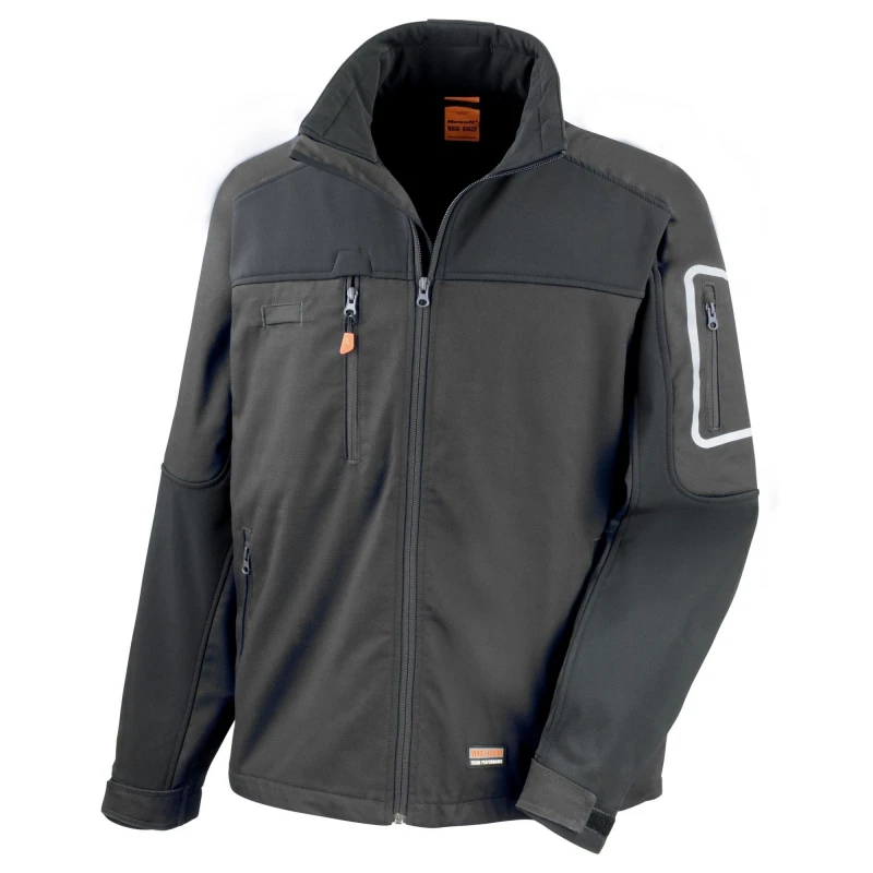 Image of Result Result Men Sabre Stretch Waterproof Jacket in Black Size: Medium Black M Male 5063470738212