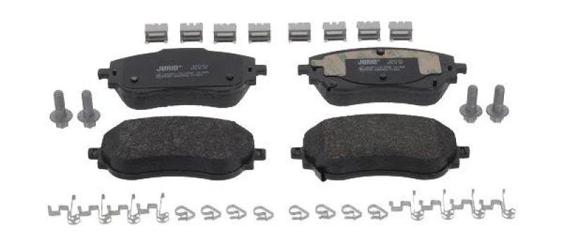 Image of JURID 574107J Brake pad set not prepared for wear warning indicator, with accessories Brake Pad Set,disc brake (402)