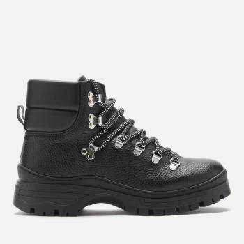 Image of Barbour International Womens Georgia Leather Hiking Boots - Black - UK 4