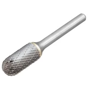Image of Dormer Solid Carbide Bright Rotary Burr Ball Nosed Cylinder 16 x 6mm