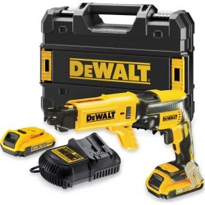 image of DEWALT DCF620 18v XR Cordless Drywall Screwdriver 2 x 2ah Li-ion Charger Case