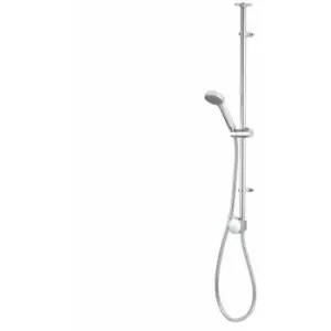 image of Aqualisa - Quartz Blue Gravity Pumped Smart Digital Exposed Shower with Adjustable Head - Chrome