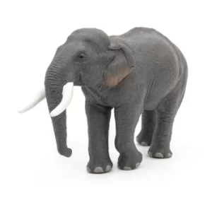 image of PAPO Wild Animal Kingdom Asian Elephant Toy Figure, Three Years or Above, Grey (50131)