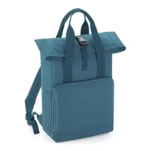 image of BagBase Twin Handle Roll-top Backpack (airforce Blue)