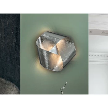 Schuller Triada - Integrated LED Wall Light, Silver Bread