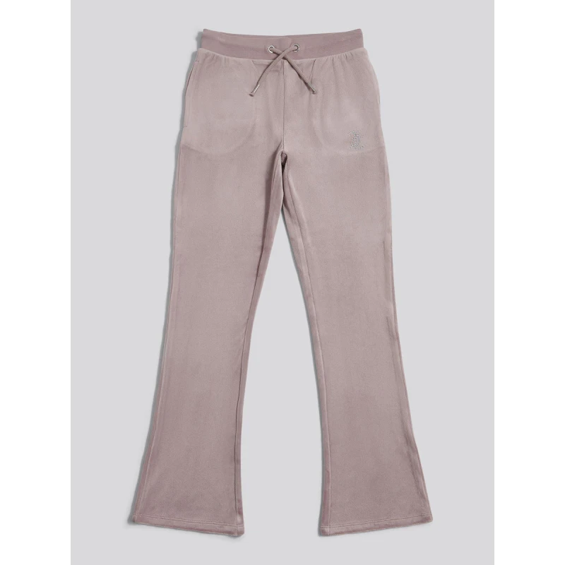Image of Juicy Couture Stretch-Velour Jogging Bottoms Purple Dove P18 female 7-8 Yrs