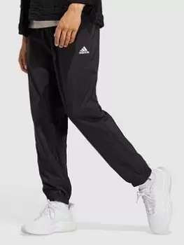 Image of adidas Sportswear Aeroready Essentials Stanford Elastic Cuff Small Logo Joggers - Black, Size XS, Men
