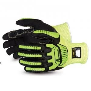 Image of Superior Glove Tenactiv Cut Resistant Anti Impact Hi Vis 08 Yellow