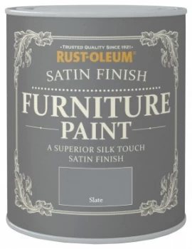 image of Rust-Oleum Satin Furniture Paint 750ml - Slate