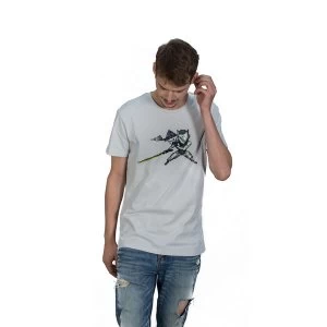 image of Overwatch - Genji Pixel Unisex Large T-Shirt - White