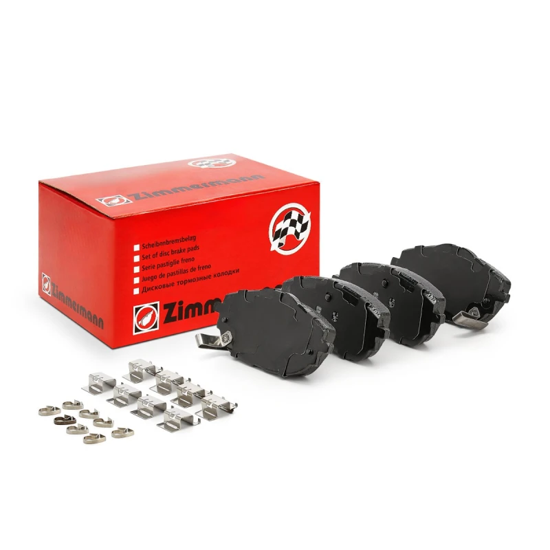 Image of ZIMMERMANN 25698.190.2 Brake pad set Front Axle, with acoustic wear warning, Photo corresponds to scope of supply Brake Pad Set,disc brake (402)