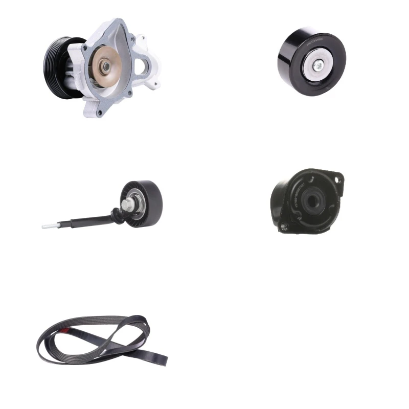Image of RIDEX 4172P0041 Water Pump + V-Ribbed Belt Kit Water Pump + V-Ribbed Belt Kit (4172)