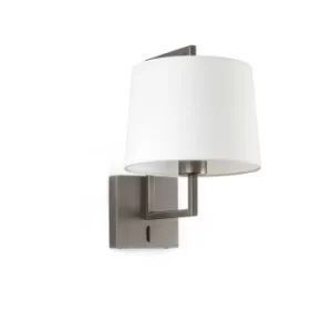 Image of Frame Wall Light with Shade Gold, E27