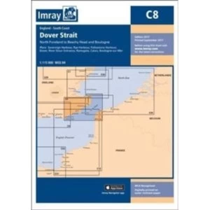 Image of Imray Chart C8 : Dover Strait - North Foreland to Beachy Head and Boulogne : C8