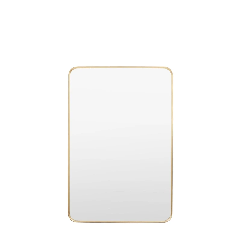 Image of Gallery Holworth Rectangular Mirror, 60x90cm, Gold
