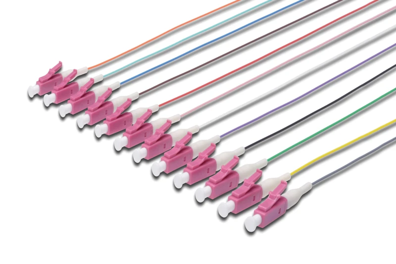 Image of Digitus colored pigtails. LC OM4 50/125 µ. Simplex