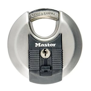 Image of Master Lock Excell M40EURD Discus Stainless Steel Padlock - 70mm