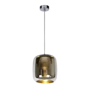 image of Eryn Modern Pendant Light - Ø20cm - 1xE27 - Chrome