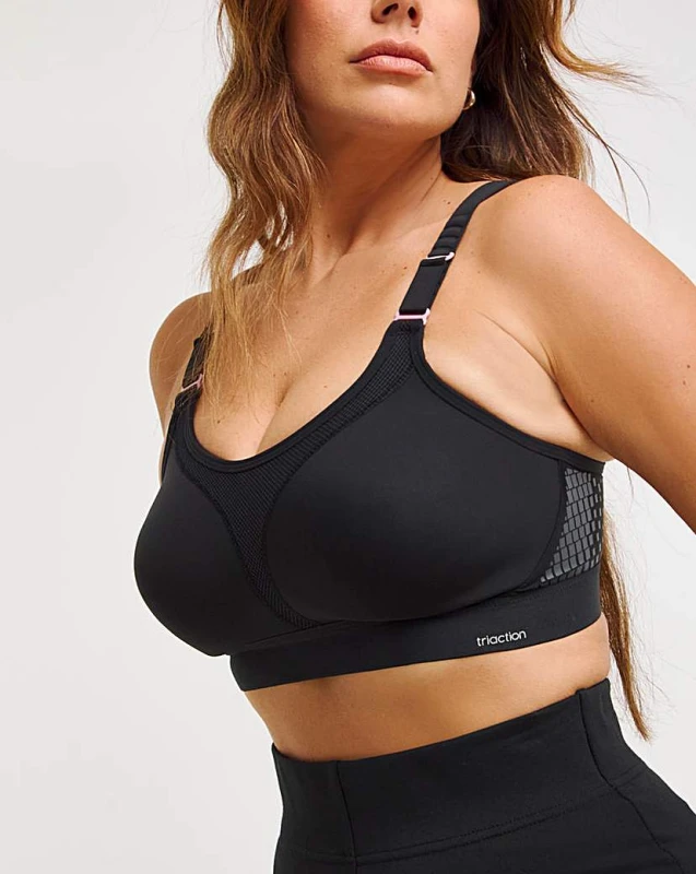 Image of Triumph Triumph Triaction Extreme Lite Sport Bra Black - Triumph - Size: 36B Black Female 36B MY22303