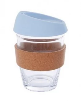 Image of Premier Housewares Mimo Glass Travel Mug With Silicone Lid And Cork Band