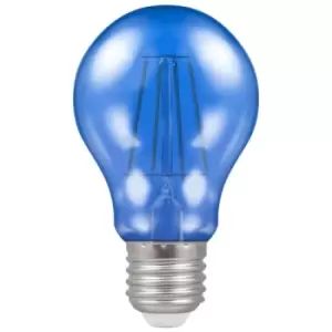 Image of Crompton Lamps LED GLS 4.5W E27 Harlequin IP65 Blue Translucent
