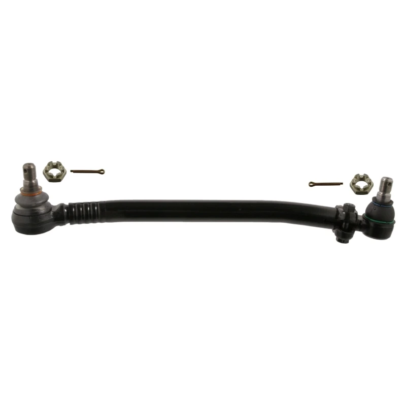 Image of FEBI BILSTEIN 39597 Centre Rod Assembly Front Axle, with crown nut Centre Rod Assembly (285)