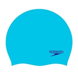 image of Speedo Moulded Silicone Cap Junior Blue