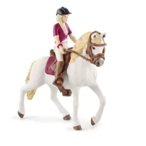 image of SCHLEICH Horse Club Sofia & Blossom Toy Figure Set, Unisex, 5 to 12 Years, Multi-colour (42540)