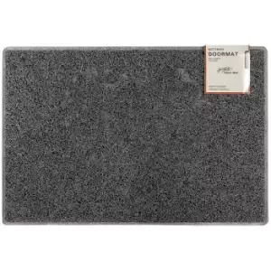 Image of Plain Large Doormat in Grey