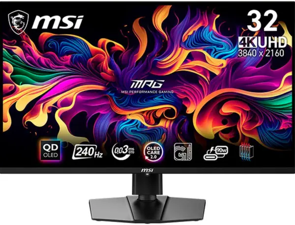 Image of MSI 32" MPG321URX 4K Ultra HD Gaming OLED Monitor
