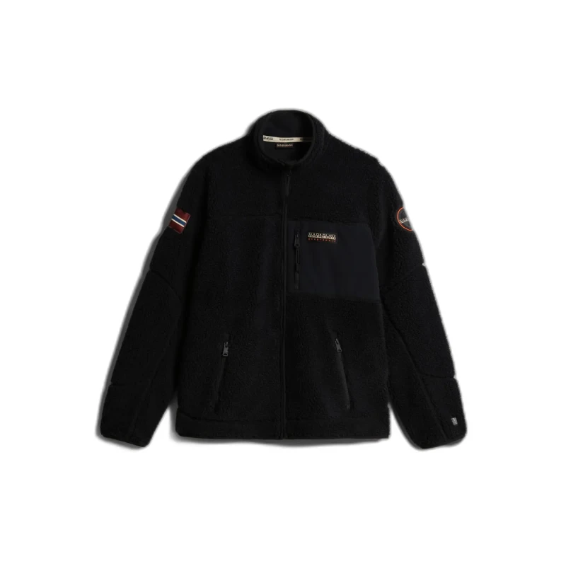 Image of Full zip fleece Napapijri Yupik 3 Noir Male S