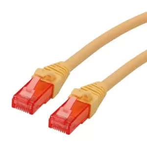 image of ROLINE 21.15.2520 networking cable Yellow 0.5 m Cat6 U/UTP (UTP)