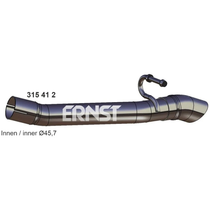 Image of ERNST 315418 Exhaust Pipe Rear, Length: 500mm Exhaust Pipe (17)