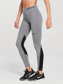 Image of Nike Training Pro Cool Tights Grey Charcoal Size XXL Women
