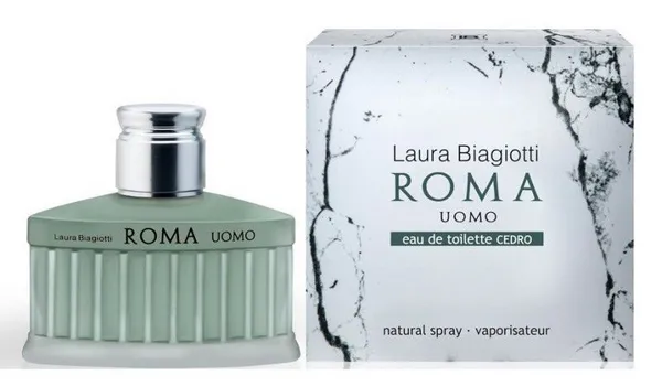 image of Laura Biagiotti Roma Uomo Cedro Eau de Toilette For Him 40ml