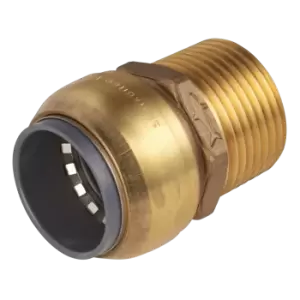 Image of Sealey Sharkbite Straight Adapter 22mm x 3/4" BSPT Brass